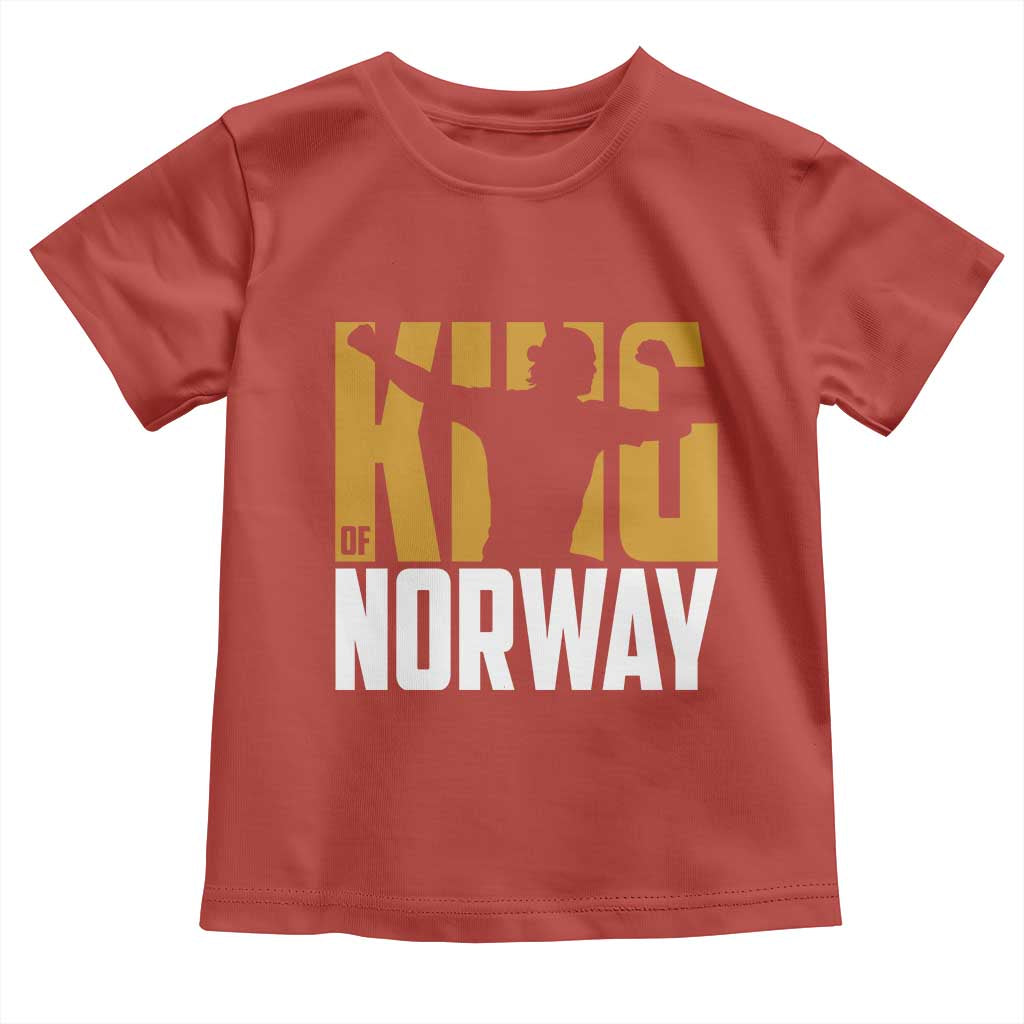 King Of Norway Football Toddler T Shirt Proud Norwegian Supporter Fan TS12 Red Print Your Wear