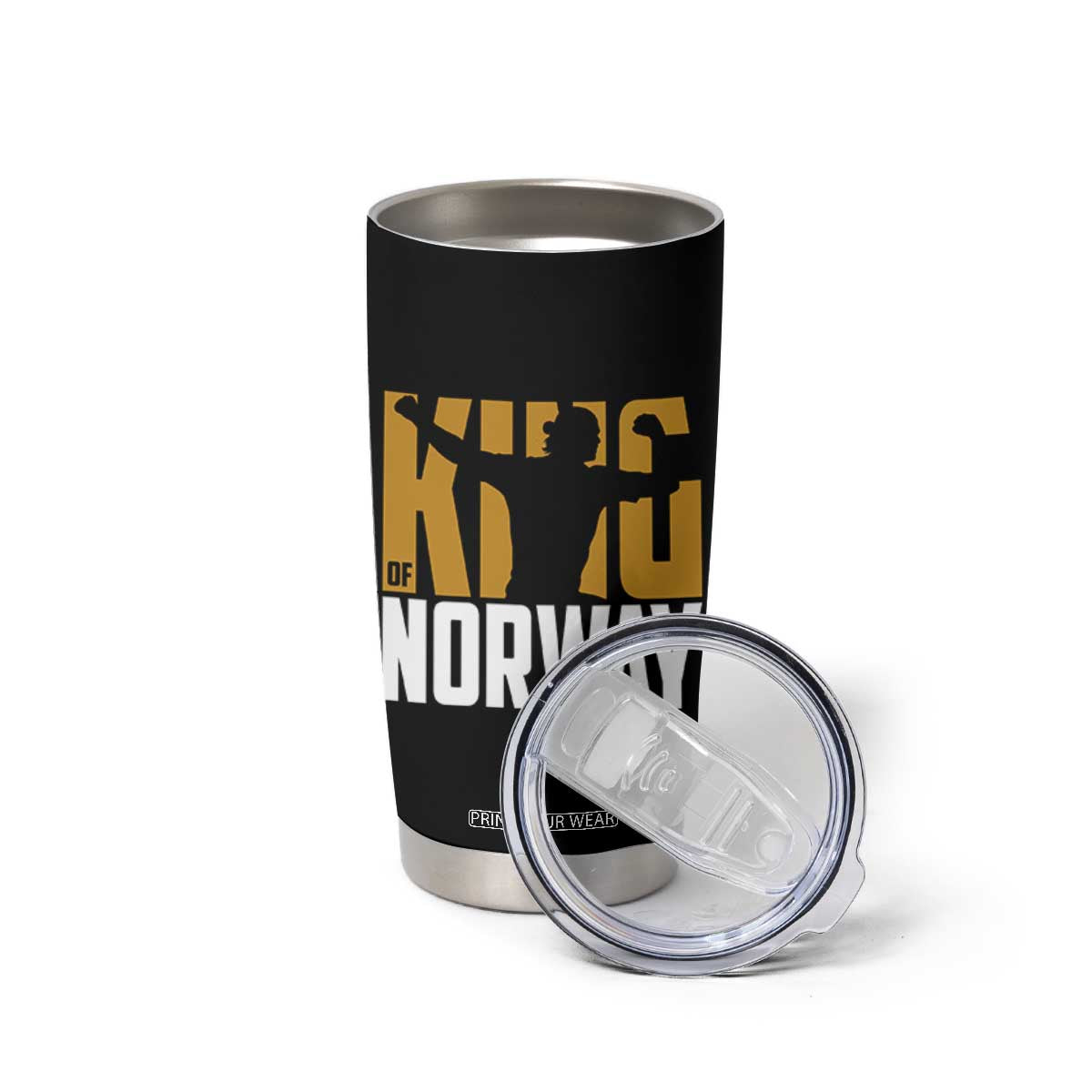 King Of Norway Football Tumbler Cup Proud Norwegian Supporter Fan TS12 Print Your Wear