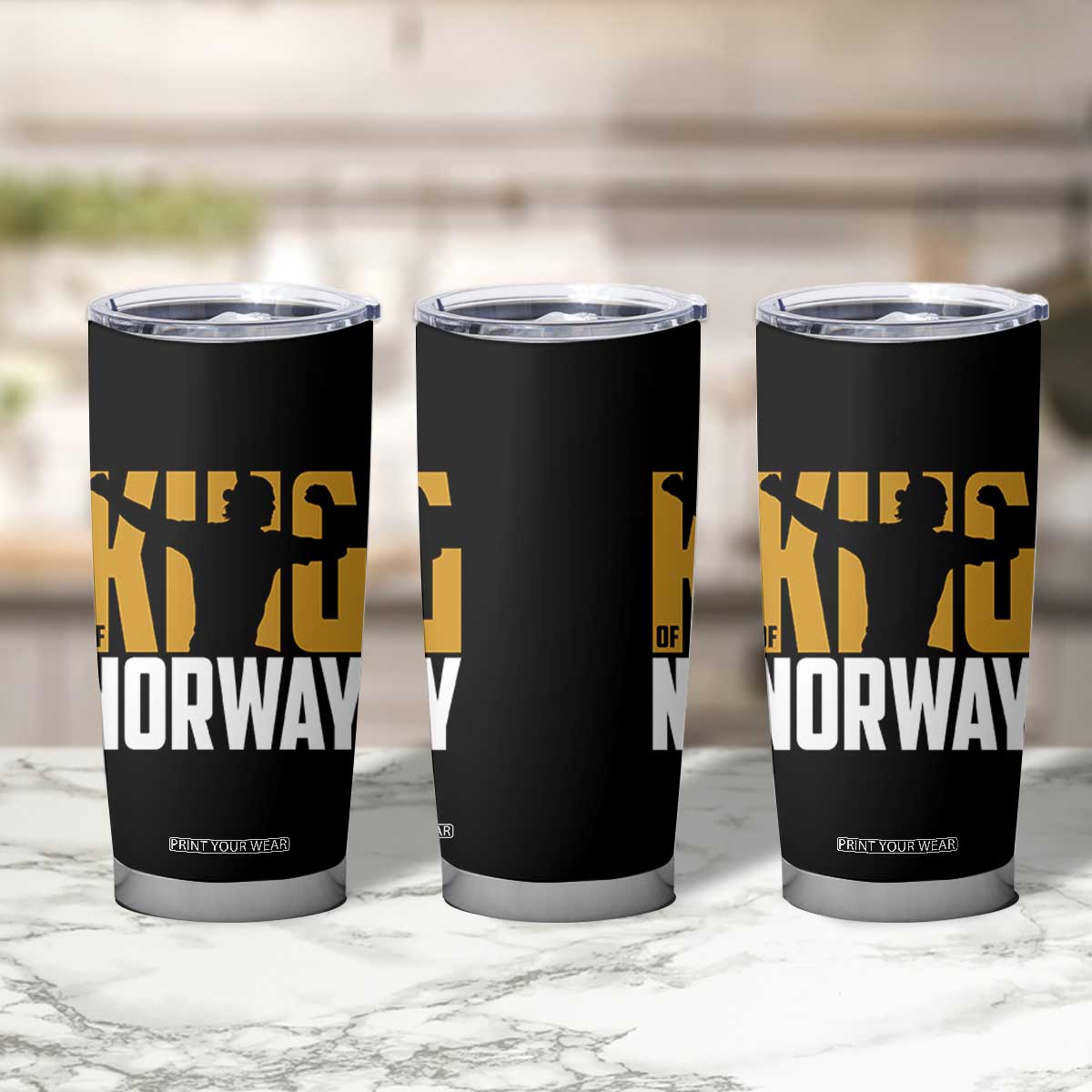 King Of Norway Football Tumbler Cup Proud Norwegian Supporter Fan TS12 Print Your Wear