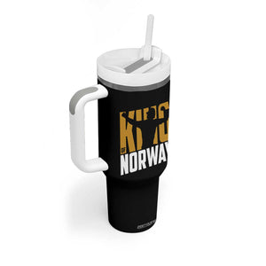 King Of Norway Football Tumbler With Handle Proud Norwegian Supporter Fan TS12 Print Your Wear