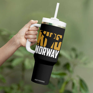 King Of Norway Football Tumbler With Handle Proud Norwegian Supporter Fan TS12 Print Your Wear
