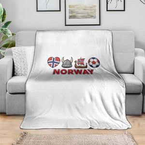 Norwegian Pride Throw Blanket Norway Soccer Football Supporter Gift TS12 Print Your Wear