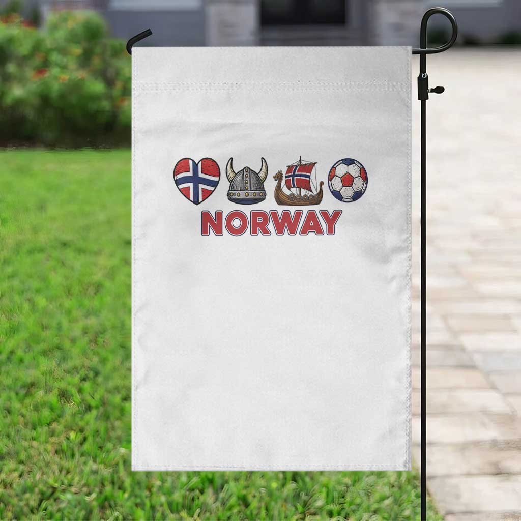 Norwegian Pride Garden Flag Norway Soccer Football Supporter Gift TS12 Print Your Wear