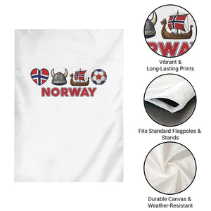 Norwegian Pride Garden Flag Norway Soccer Football Supporter Gift TS12 Print Your Wear