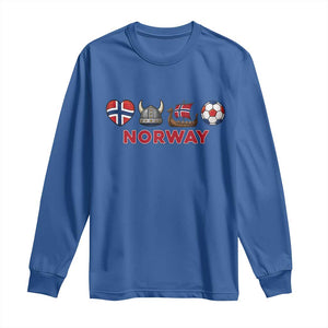 Norwegian Pride Long Sleeve Shirt Norway Soccer Football Supporter Gift TS12 Royal Blue Print Your Wear