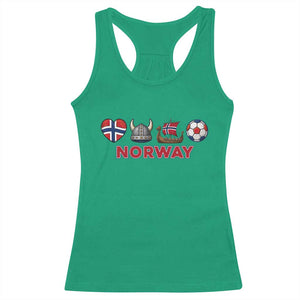 Norwegian Pride Racerback Tank Top Norway Soccer Football Supporter Gift TS12 Irish Green Print Your Wear