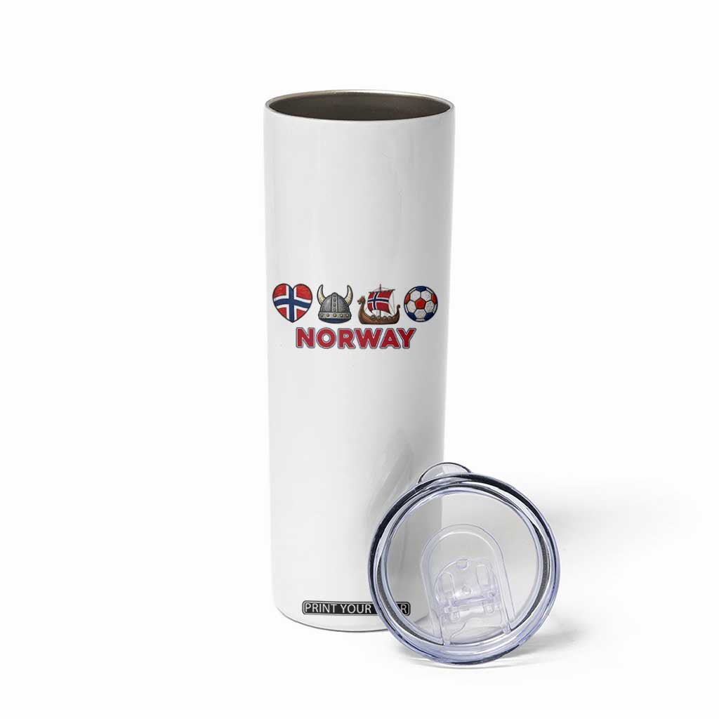 Norwegian Pride Skinny Tumbler Norway Soccer Football Supporter Gift TS12 Print Your Wear