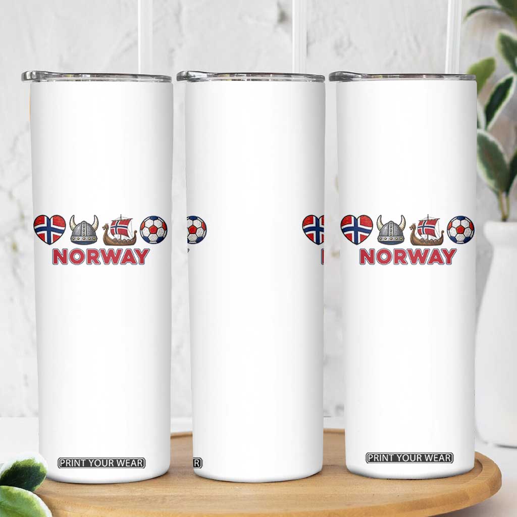 Norwegian Pride Skinny Tumbler Norway Soccer Football Supporter Gift TS12 Print Your Wear