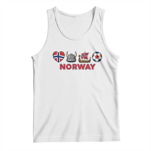 Norwegian Pride Tank Top Norway Soccer Football Supporter Gift TS12 White Print Your Wear