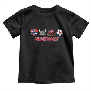 Norwegian Pride Toddler T Shirt Norway Soccer Football Supporter Gift TS12 Black Print Your Wear