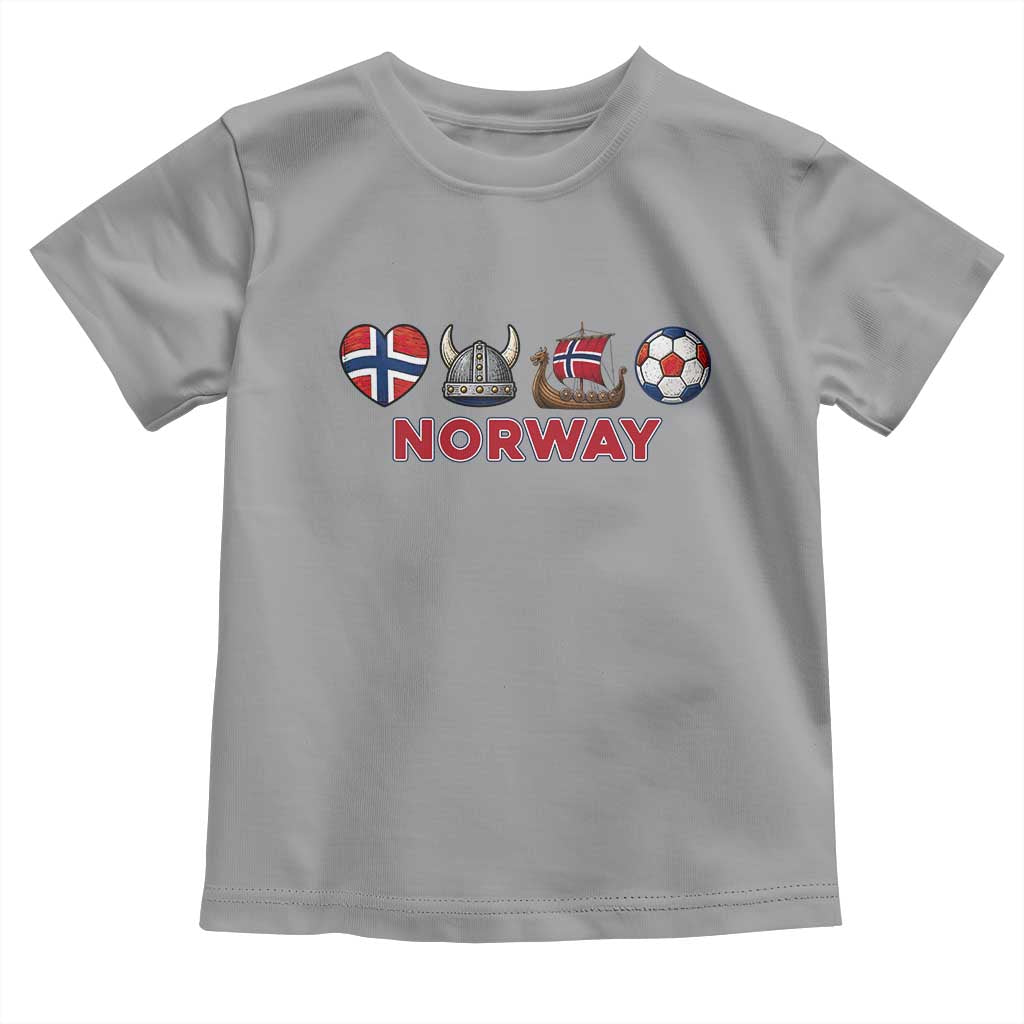 Norwegian Pride Toddler T Shirt Norway Soccer Football Supporter Gift TS12 Sport Gray Print Your Wear