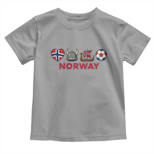 Norwegian Pride Toddler T Shirt Norway Soccer Football Supporter Gift TS12 Sport Gray Print Your Wear