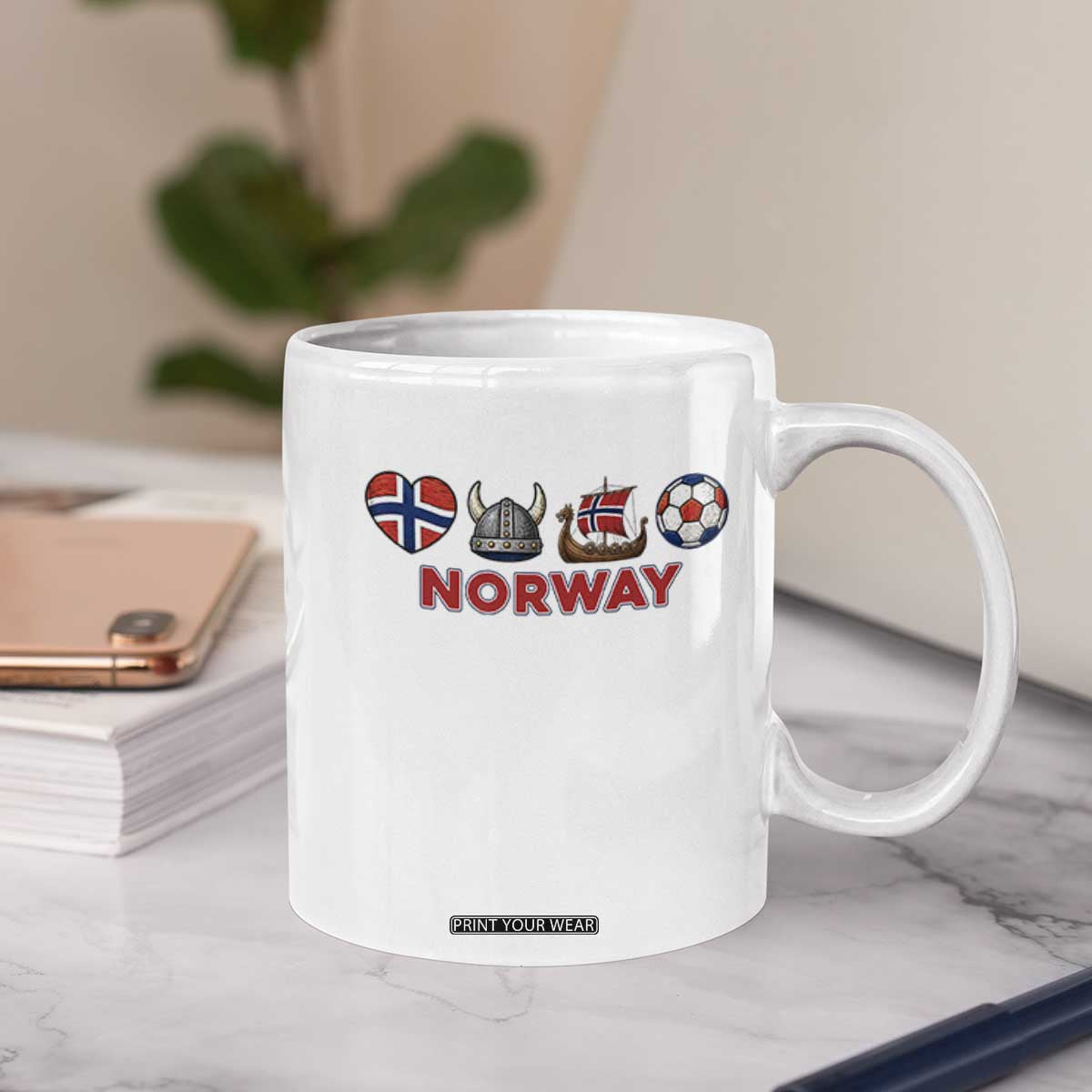 Norwegian Pride Coffee Mug Norway Soccer Football Supporter Gift TS12 Print Your Wear