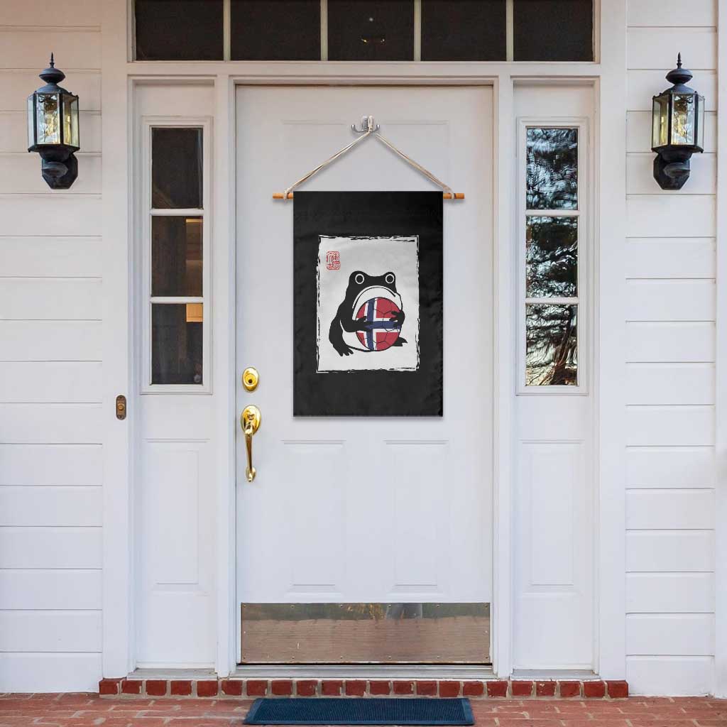 Grumpy Frog Norway Soccer Fan Garden Flag Japanese Style Match Day TS12 Print Your Wear