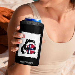 Grumpy Frog Norway Soccer Fan 4 in 1 Can Cooler Tumbler Japanese Style Match Day TS12 Print Your Wear
