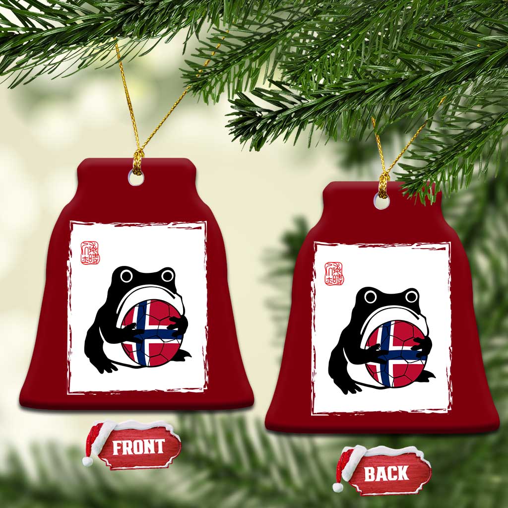 Grumpy Frog Norway Soccer Fan Ceramic Ornament Japanese Style Match Day TS12 Print Your Wear