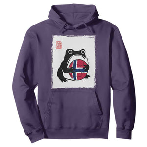 Grumpy Frog Norway Soccer Fan Hoodie Japanese Style Match Day TS12 Purple Print Your Wear