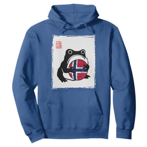 Grumpy Frog Norway Soccer Fan Hoodie Japanese Style Match Day TS12 Royal Blue Print Your Wear