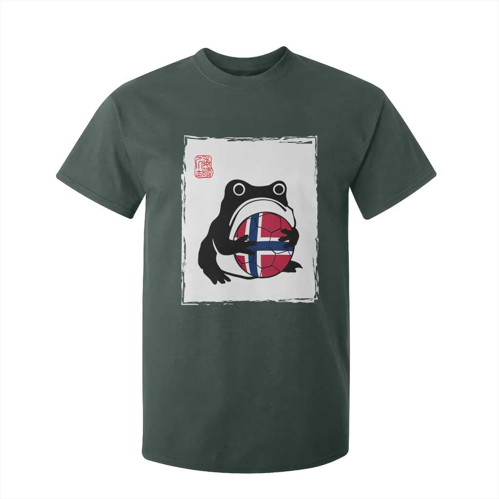 Grumpy Frog Norway Soccer Fan T Shirt For Kid Japanese Style Match Day TS12 Dark Forest Green Print Your Wear