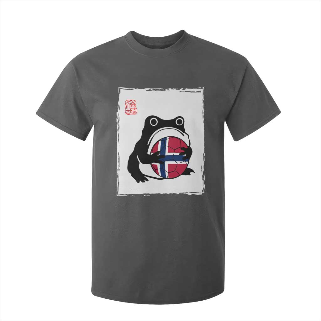 Grumpy Frog Norway Soccer Fan T Shirt For Kid Japanese Style Match Day TS12 Dark Heather Print Your Wear