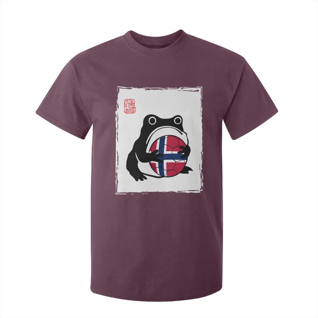 Grumpy Frog Norway Soccer Fan T Shirt For Kid Japanese Style Match Day TS12 Maroon Print Your Wear