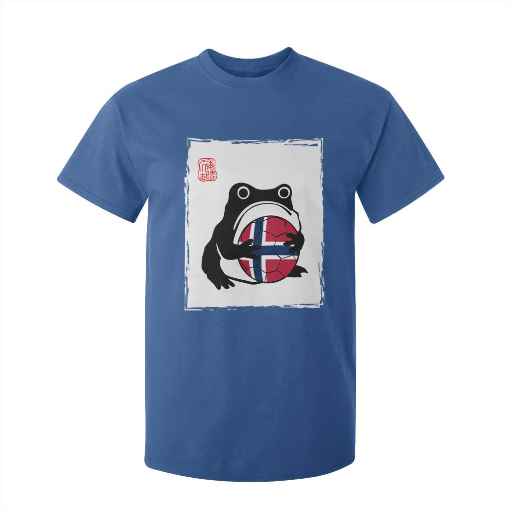 Grumpy Frog Norway Soccer Fan T Shirt For Kid Japanese Style Match Day TS12 Royal Blue Print Your Wear