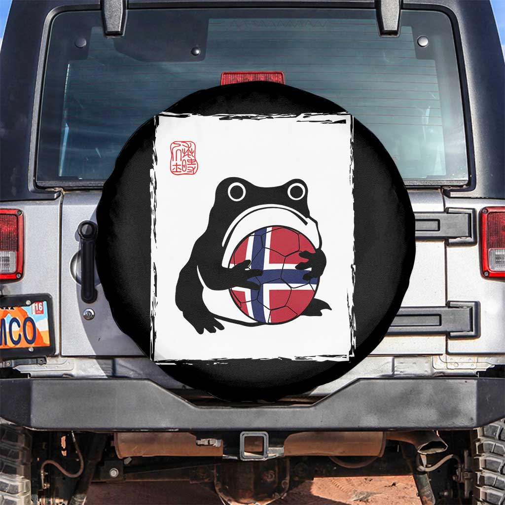 Grumpy Frog Norway Soccer Fan Spare Tire Cover Japanese Style Match Day TS12 No hole Black Print Your Wear