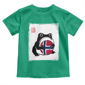 Grumpy Frog Norway Soccer Fan Toddler T Shirt Japanese Style Match Day TS12 Irish Green Print Your Wear
