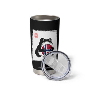 Grumpy Frog Norway Soccer Fan Tumbler Cup Japanese Style Match Day TS12 Print Your Wear