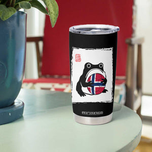Grumpy Frog Norway Soccer Fan Tumbler Cup Japanese Style Match Day TS12 Print Your Wear