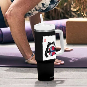 Grumpy Frog Norway Soccer Fan Tumbler With Handle Japanese Style Match Day TS12 Print Your Wear