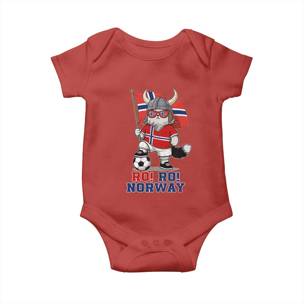 Ro Ro Norway Baby Onesie Norwegian Pride Cat Lover Norway Flag Gift TS12 Red Print Your Wear