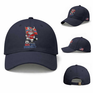 Ro Ro Norway Baseball Cap Norwegian Pride Cat Lover Norway Flag Gift TS12 Baseball Cap Universal Fit Navy Print Your Wear
