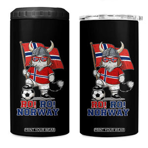 Ro Ro Norway 4 in 1 Can Cooler Tumbler Norwegian Pride Cat Lover Norway Flag Gift TS12 One Size: 16 oz Black Print Your Wear