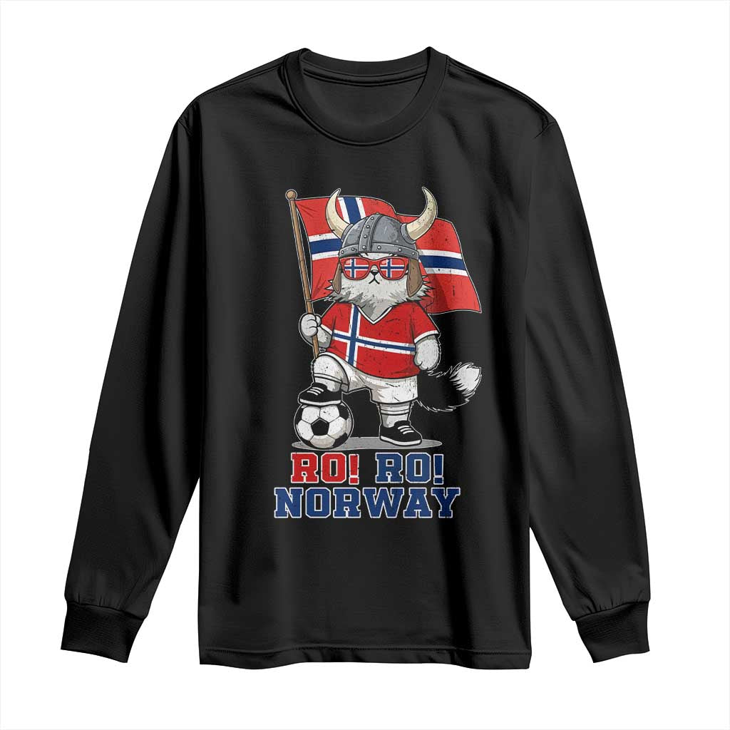 Ro Ro Norway Long Sleeve Shirt Norwegian Pride Cat Lover Norway Flag Gift TS12 Black Print Your Wear