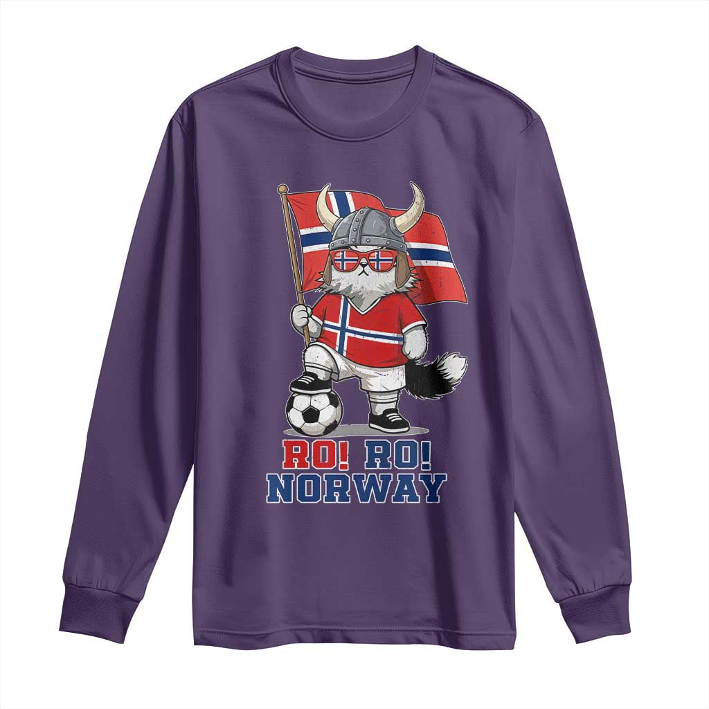 Ro Ro Norway Long Sleeve Shirt Norwegian Pride Cat Lover Norway Flag Gift TS12 Purple Print Your Wear