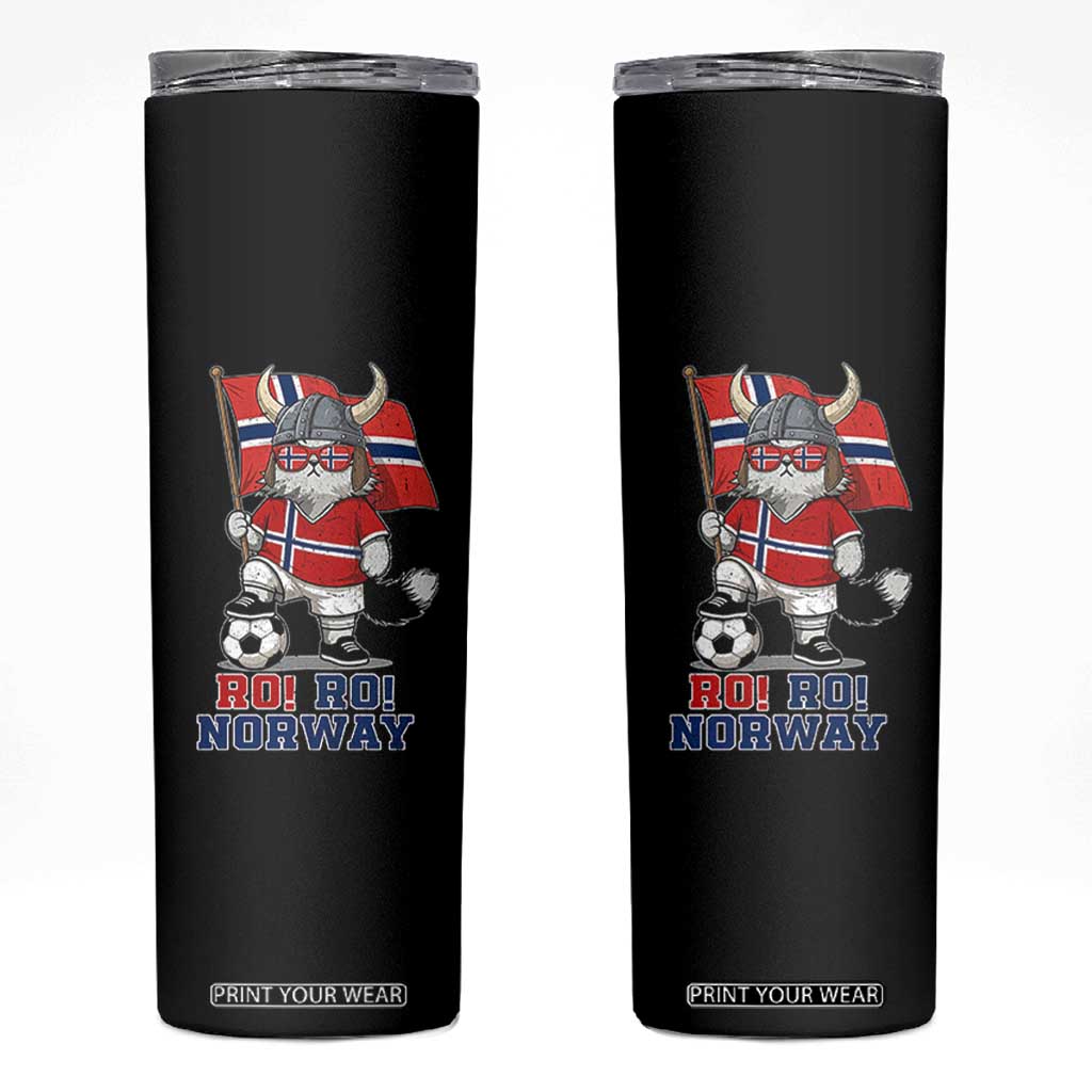 Ro Ro Norway Skinny Tumbler Norwegian Pride Cat Lover Norway Flag Gift TS12 Black Print Your Wear