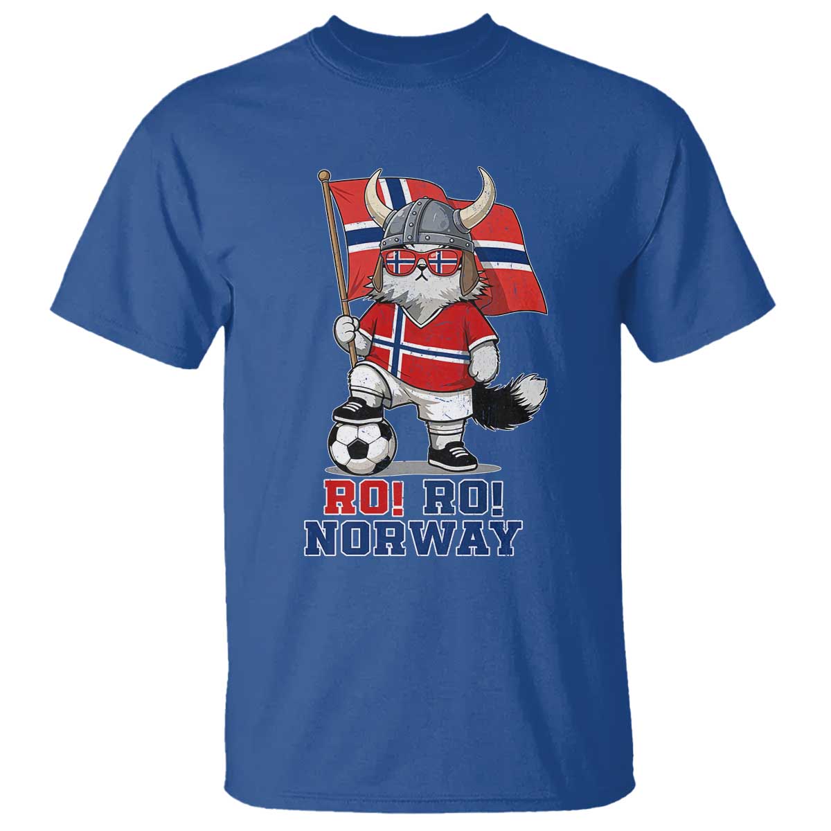 Ro Ro Norway T Shirt Norwegian Pride Cat Lover Norway Flag Gift TS12 Royal Blue Print Your Wear