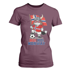 Ro Ro Norway T Shirt For Women Norwegian Pride Cat Lover Norway Flag Gift TS12 Maroon Print Your Wear