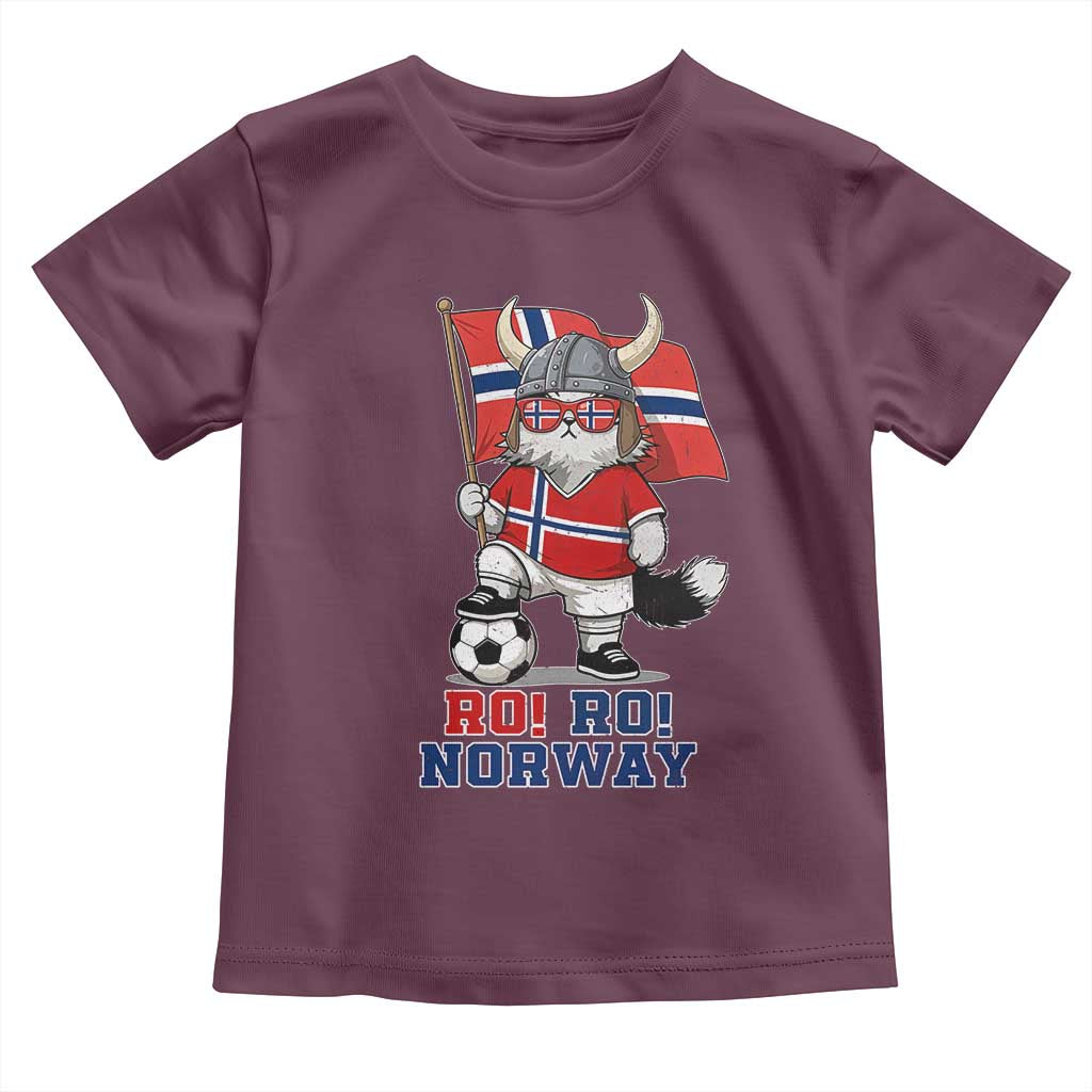 Ro Ro Norway Toddler T Shirt Norwegian Pride Cat Lover Norway Flag Gift TS12 Maroon Print Your Wear
