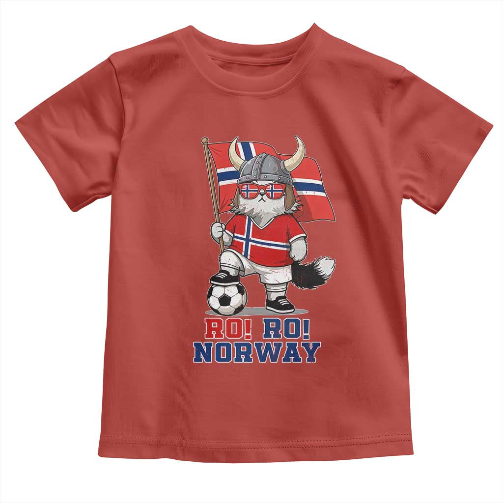 Ro Ro Norway Toddler T Shirt Norwegian Pride Cat Lover Norway Flag Gift TS12 Red Print Your Wear