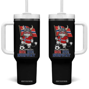 Ro Ro Norway Tumbler With Handle Norwegian Pride Cat Lover Norway Flag Gift TS12 One Size: 40 oz Black Print Your Wear