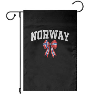Norwegian Girl Coquette Bow Garden Flag Norway Flag Pride Gift TS12 Black Print Your Wear