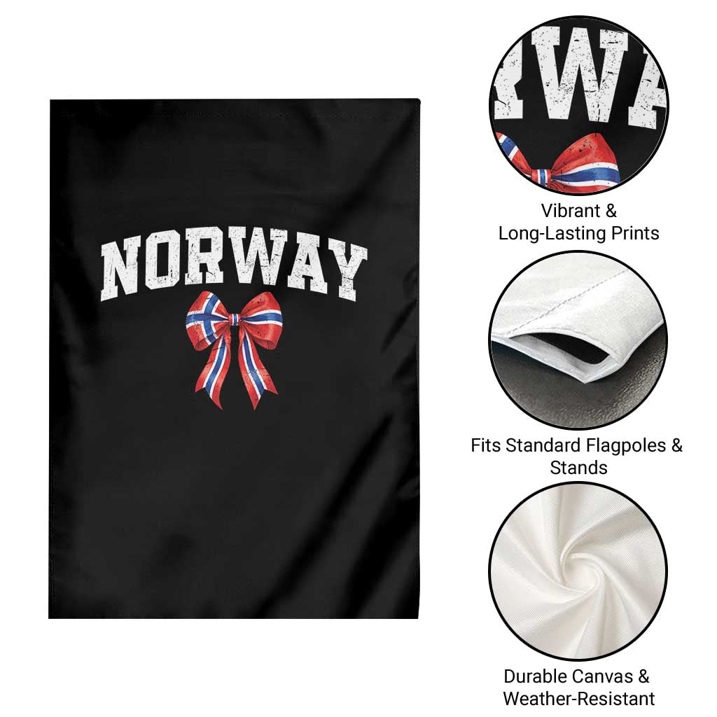 Norwegian Girl Coquette Bow Garden Flag Norway Flag Pride Gift TS12 Print Your Wear
