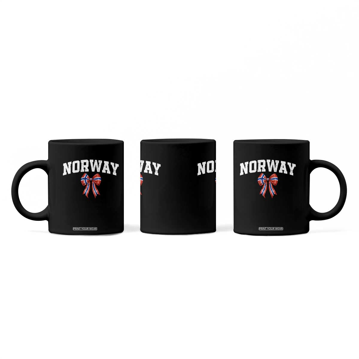 Norwegian Girl Coquette Bow Coffee Mug Norway Flag Pride Gift TS12 Print Your Wear