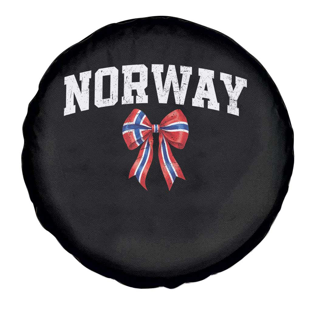 Norwegian Girl Coquette Bow Spare Tire Cover Norway Flag Pride Gift TS12 Print Your Wear