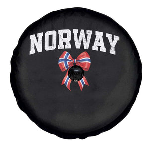 Norwegian Girl Coquette Bow Spare Tire Cover Norway Flag Pride Gift TS12 Print Your Wear