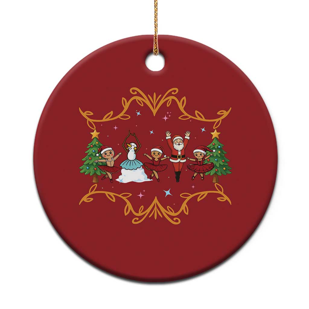 Ballet Lover Xmas Christmas Ornament Funny Gingerbread Santa Snowman Dance TS12 Print Your Wear