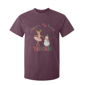 Christmas Ballet Reindeer T Shirt For Kid Dancer Is My Favorite Reindeer Gift TS12 Maroon Print Your Wear