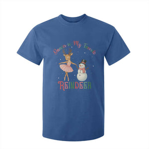 Christmas Ballet Reindeer T Shirt For Kid Dancer Is My Favorite Reindeer Gift TS12 Royal Blue Print Your Wear